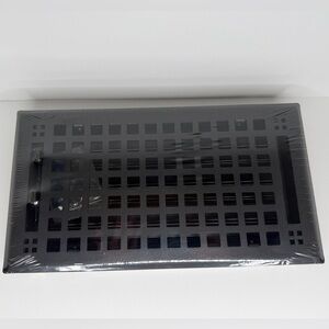 6 X 12 Inch Black Steel Mission Vent Cover (Vent Covers Unlimited/Madelyn Carter